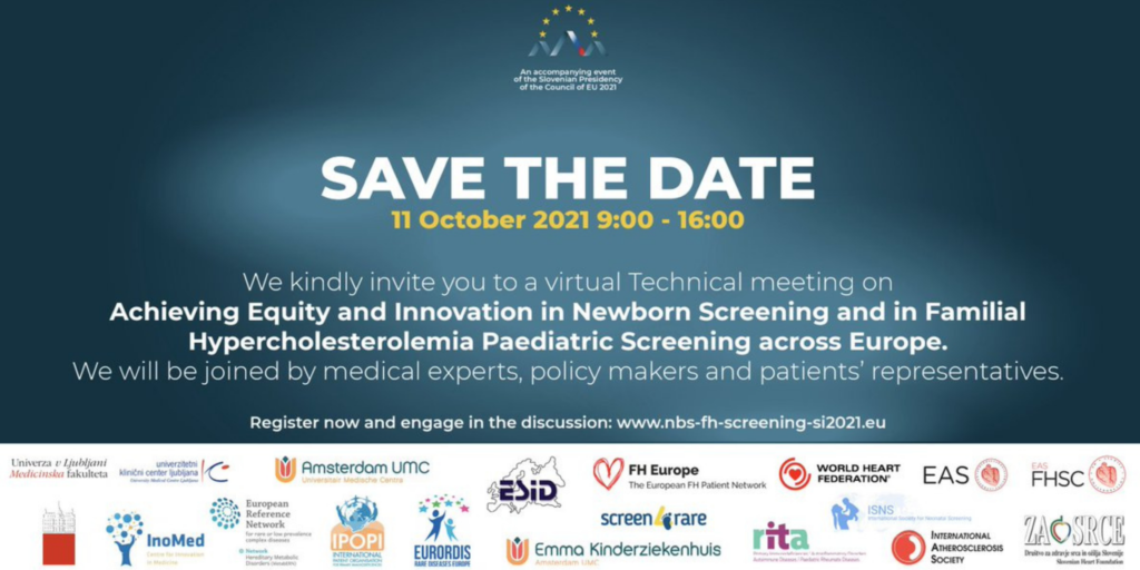 Achieving Equity and Innovation in Newborn Screening and in Familial Hypercholesterolemia Paediatric Screening across Europe
