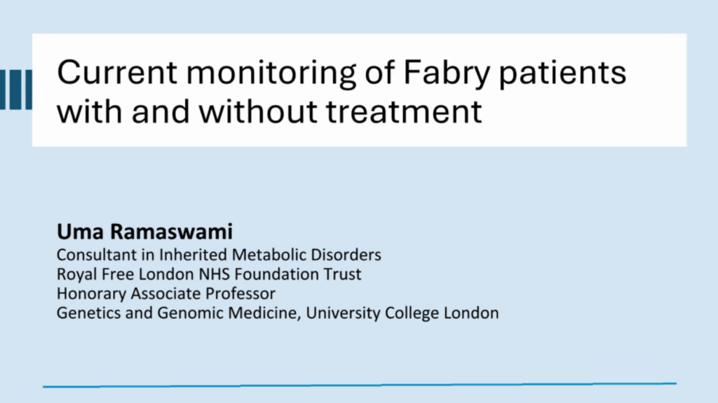 Knowledge Hub 1 Current monitoring of Fabry patients